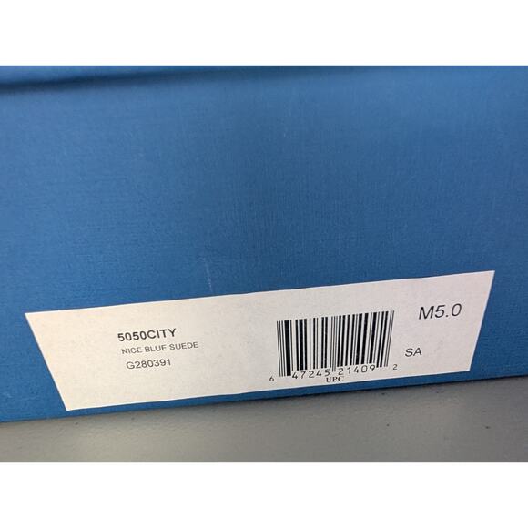 NIB Stuart Weitzman 5050 City Over-the-Knee Boots Size 5 Nice Blue Suede - Picture 13 of 13